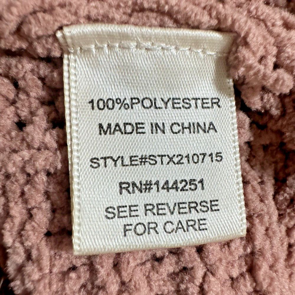 SINCERELY JULES Cable Knit Sweater Medium Dusty Pink Nude Soft V-Neck Collared - Picture 5 of 10